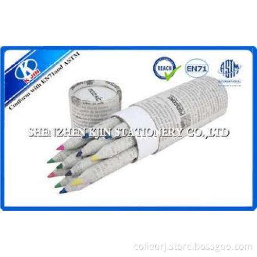Personalized Colored Recycled Paper Pencils Kids Stationery
